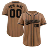 Custom Stripe Fashion Personalized Add Team Name Number Full Button College Baseball Jersey