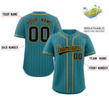 Custom Stripe Fashion Personalized Add Team Name Number Full Button College Baseball Jersey