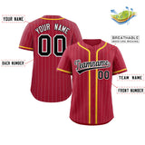 Custom Stripe Fashion Personalized Add Team Name Number Full Button College Baseball Jersey