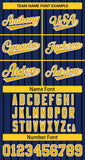 Custom Stripe Fashion Personalized Add Team Name Number Full Button College Baseball Jersey