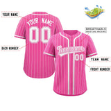 Custom Stripe Fashion Personalized Add Team Name Number Full Button College Baseball Jersey