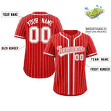 Custom Stripe Fashion Personalized Add Team Name Number Full Button College Baseball Jersey