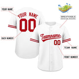 Custom Baseball Jersey for Men Casual Button Down Shirts Short Sleeve Team Sports Uniform