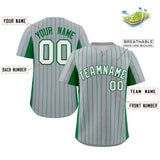 Custom Stripe Baseball Jersey Design Button Down Stitched/Printed Name Number Casual Jersey