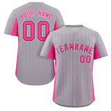 Custom Stripe Baseball Jersey Design Button Down Stitched/Printed Name Number Casual Jersey