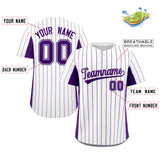 Custom Stripe Fashion Baseball Jersey Design Full Button Stitched/Printed Name Number Baseball Jersey