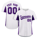 Custom Stripe Fashion Baseball Jersey Design Full Button Stitched/Printed Name Number Baseball Jersey