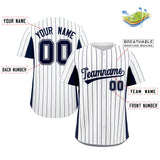 Custom Stripe Fashion Baseball Jersey Design Full Button Stitched/Printed Name Number Baseball Jersey