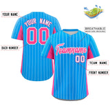 Custom Stripe Baseball Jersey Design Full Button Stitched/Printed Name Number Baseball Casual Jersey For Adults