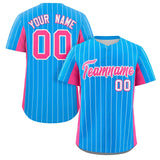 Custom Stripe Baseball Jersey Design Full Button Stitched/Printed Name Number Baseball Casual Jersey For Adults