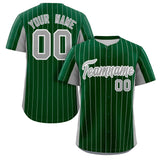 Custom Stripe Baseball Jersey Design Full Button Stitched/Printed Name Number Baseball Casual Jersey For Adults