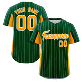 Custom Stripe Baseball Jersey Design Full Button Stitched/Printed Name Number Baseball Casual Jersey For Adults