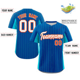 Custom Stripe Baseball Jersey Design Full Button Stitched/Printed Name Number Baseball Casual Jersey For Adults