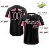 Custom Stripe Baseball Jersey Design Full Button Stitched/Printed Name Number Baseball Casual Jersey For Adults