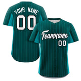 Custom Stripe Baseball Jersey Design Full Button Stitched/Printed Name Number Baseball Casual Jersey For Adults