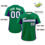 Custom Stripe Baseball Jersey Design Full Button Stitched/Printed Name Number Baseball Casual Jersey For Adults