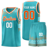 Custom Personalized Square Grid Graffiti Pattern Fashion Sports Uniform Basketball Jersey For Unisex