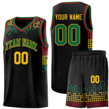 Custom Personalized Square Grid Graffiti Pattern Fashion Sports Uniform Basketball Jersey For Adult