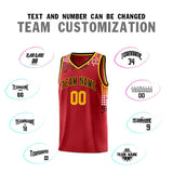 Custom Personalized Square Grid Graffiti Pattern Fashion Sports Uniform Basketball Jersey For Adult