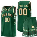 Custom Personalized Square Grid Graffiti Pattern Fashion Sports Uniform Basketball Jersey For Adult