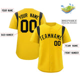 Custom Classic Style Personalized Name Number Full Button Authentic Baseball Jersey