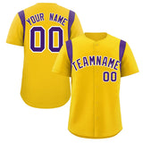 Custom Classic Style Personalized Logo for Men Full Button Authentic Baseball Jersey