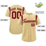 Custom Classic Style Full Button Authentic Baseball Jersey Personalized Name/Number