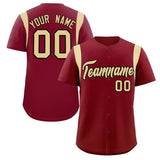 Custom Classic Style Full Button Authentic Baseball Jersey Personalized Name/Number