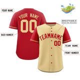 Custom Baseball Jersey Color Block Raglan Sleeves Personalized Unique Name Number Team Jersey