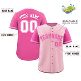 Custom Baseball Jersey Color Block Raglan Sleeves Personalized Name Number Practice Shirt