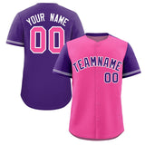 Custom Baseball Jersey Color Block Raglan Sleeves Personalized Name Number Practice Shirt