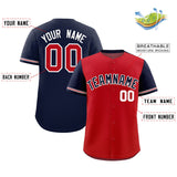 Custom Baseball Jersey Color Block Raglan Sleeves Personalized Name Number Athletic Jersey