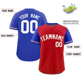 Custom Baseball Jersey Color Block Raglan Sleeves Personalized Name Number Athletic Jersey