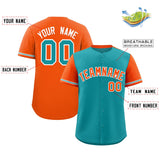 Custom Baseball Jersey Color Block Raglan Sleeves Personalized Name Number Team Uniform For Men