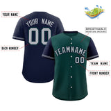 Custom Baseball Jersey Color Block Raglan Sleeves Personalized Name Number Text Youth Jersey