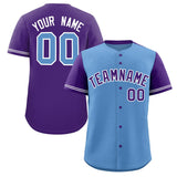 Custom Baseball Jersey Color Block Raglan Sleeves Personalized Name Number Text Youth Jersey