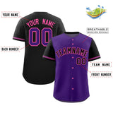 Custom Baseball Jersey Color Block Raglan Sleeves Personalized Name Number Text Youth Jersey