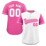 Custom Baseball Jersey Color Block Raglan Sleeves Shirt Customizable Name Number Team Logo