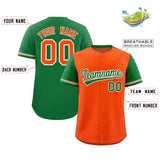 Custom Baseball Jersey Color Block Raglan Sleeves Shirt Customizable Name Number Team