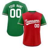 Custom Baseball Jersey Color Block Raglan Sleeves Shirt Customizable Name Number Team Jersey