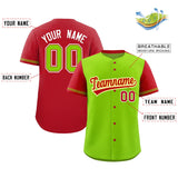 Custom Baseball Jersey Color Block Raglan Sleeves Shirt Customizable Name Number Team Uniform