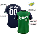 Custom Baseball Jersey Color Block Raglan Sleeves Shirt Customizable Name Number Team Uniform