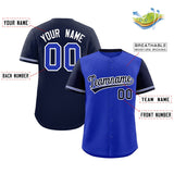 Custom Baseball Jersey Color Block Raglan Sleeves Shirt Customizable Name Number Text