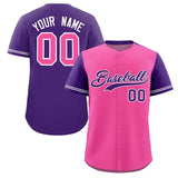 Custom Baseball Jersey Color Block Raglan Sleeves Shirt Customizable Name Number Practice Sport Shirts