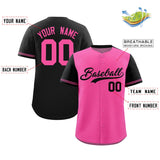 Custom Baseball Jersey Color Block Raglan Sleeves Shirt Customizable Name Number Practice Sport Shirts