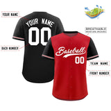 Custom Baseball Jersey Color Block Raglan Sleeves Shirt Customizable Name Number Athletic Jersey