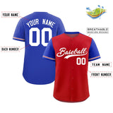 Custom Baseball Jersey Color Block Raglan Sleeves Shirt Customizable Name Number Athletic Jersey