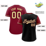 Custom Baseball Jersey Color Block Raglan Sleeves Shirt Customizable Name Number Athletic Jersey