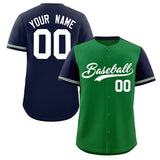 Custom Baseball Jersey Color Block Raglan Sleeves Shirt Customizable Name Number Team Uniform For Men