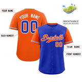 Custom Baseball Jersey Color Block Raglan Sleeves Shirt Customizable Name Number Text Youth Jersey